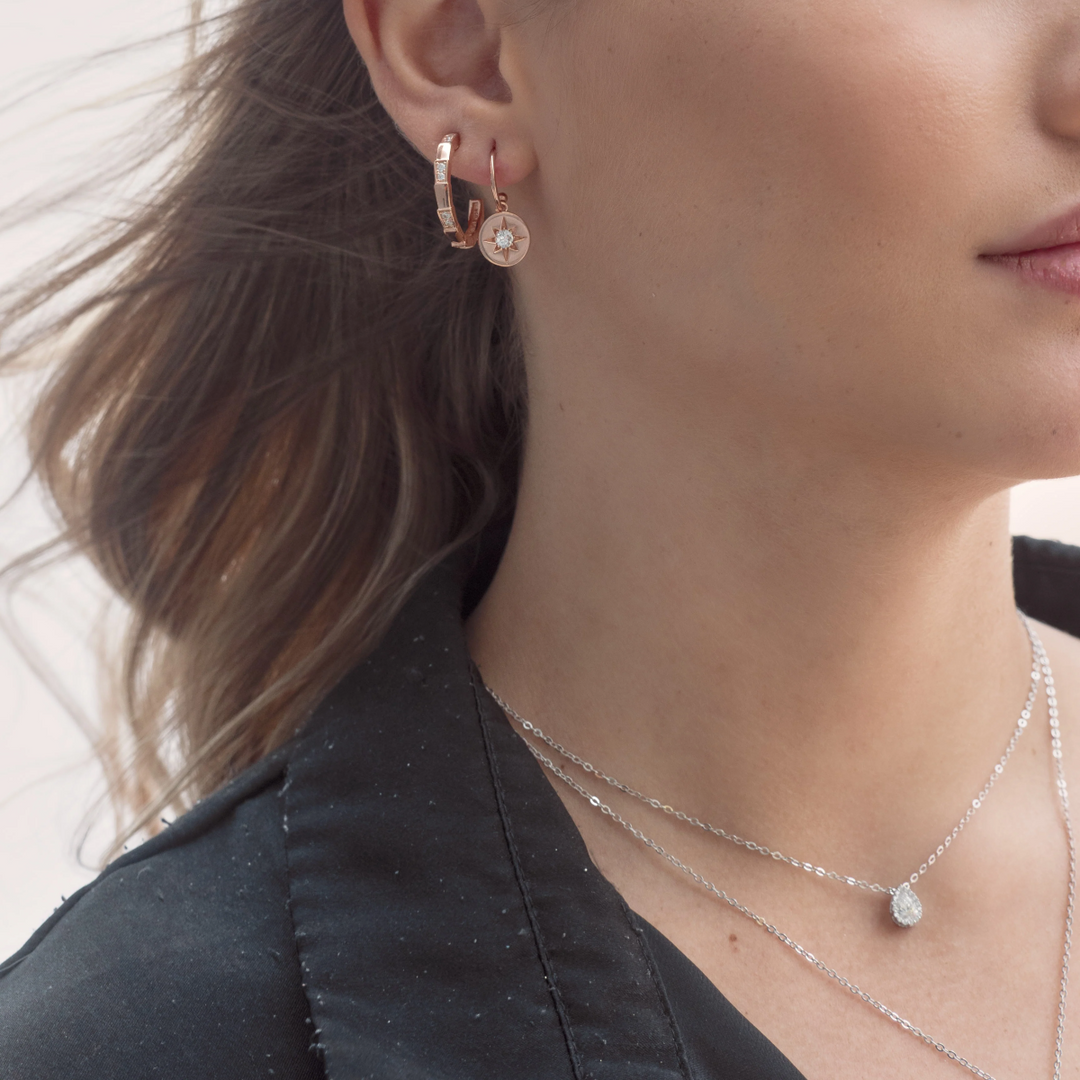 Georgini Monaco Teardrop Pendant - Silver - IP753W