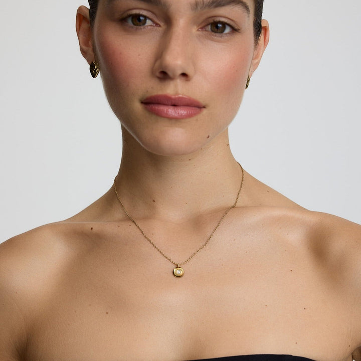 D.Louise June Birthstone Gold Necklace product view