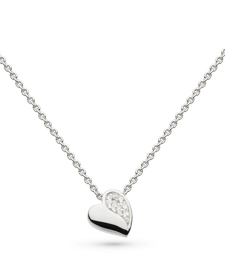 Kit Heath Miniature Sparkle CZ Sweet Heart 17" Necklace 90032CZ027