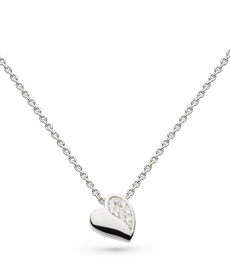 Kit Heath Miniature Sparkle CZ Sweet Heart 17" Necklace 90032CZ027
