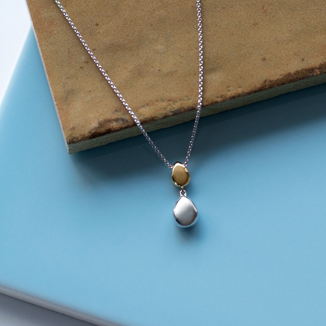 Kit Heath Coast Pebble Golden Necklace 90186GRP