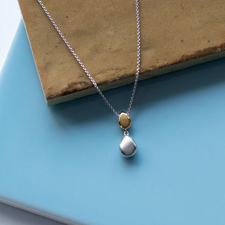 Kit Heath Coast Pebble Golden Necklace 90186GRP