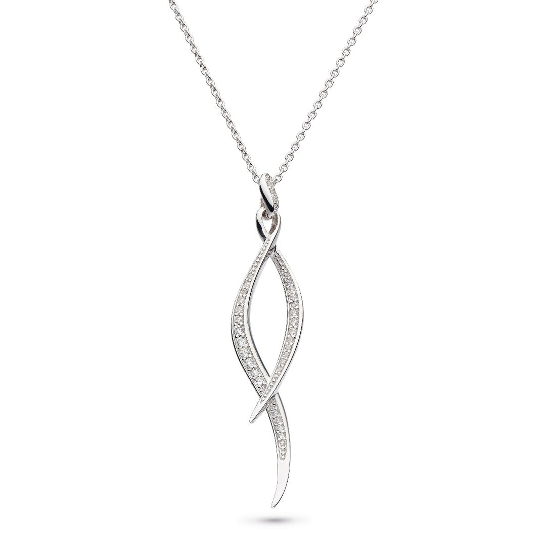 Kit Heath Entwine Twine Twist PavÃ© Necklace 90225CZ