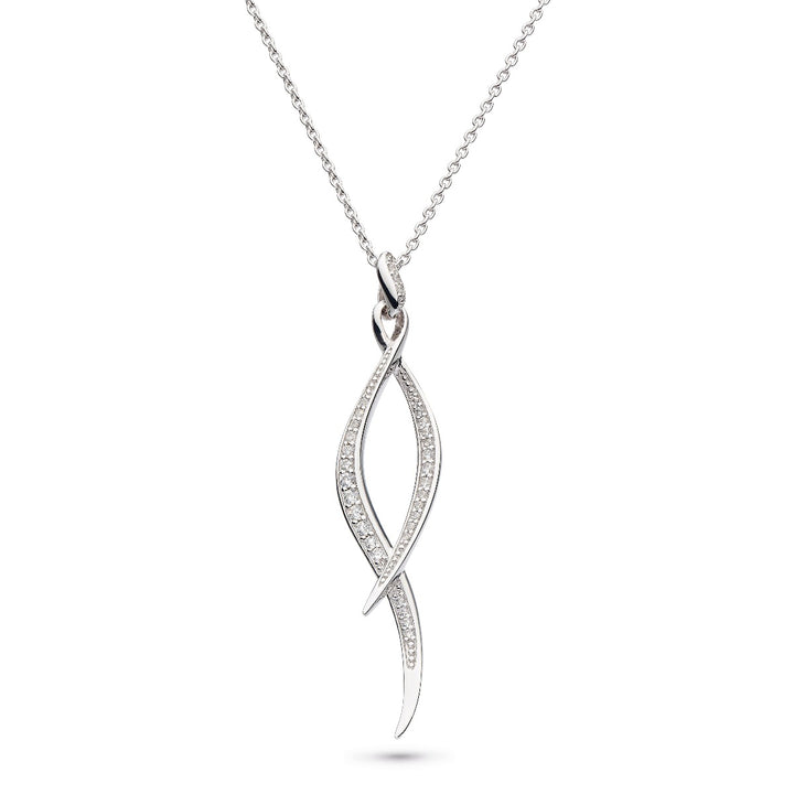 Kit Heath Entwine Twine Twist PavÃ© Necklace 90225CZ