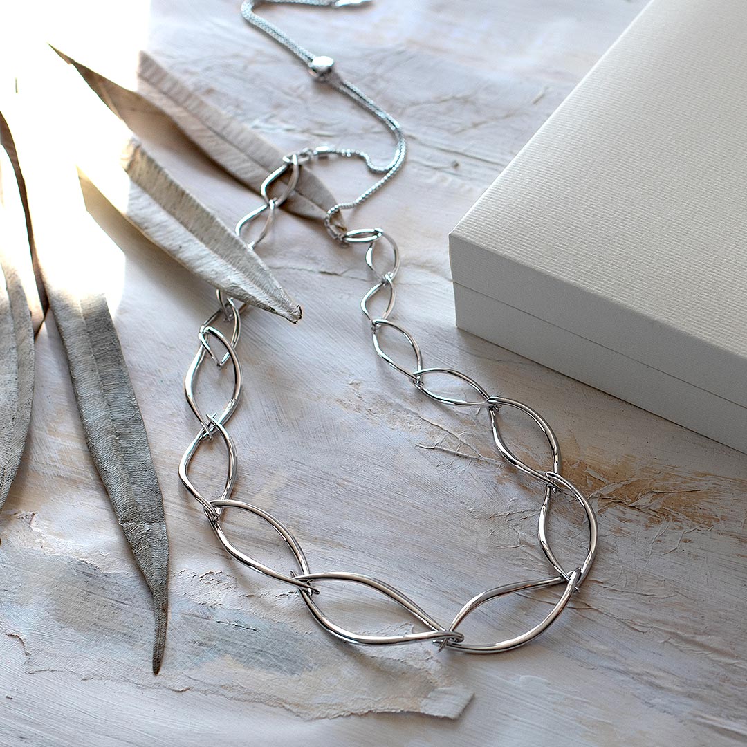 Kit Heath Entwine Twine Twist Statement Toggle Necklace 90228RP