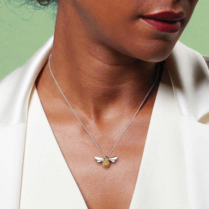 Kit Heath Blossom Flyte Midi Honey Bee Necklace 90338GRP