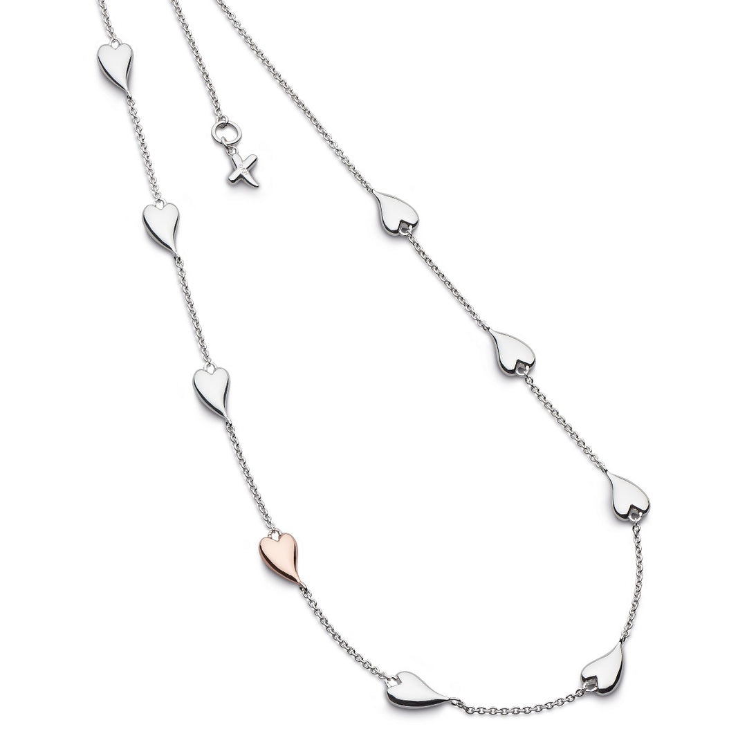 Kit Heath Desire Kiss Blush Heart Station Necklace 90501RRP