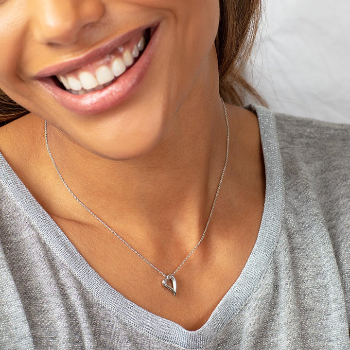 Kit Heath Desire Love Story Heart Necklace - Silver 90521SRP