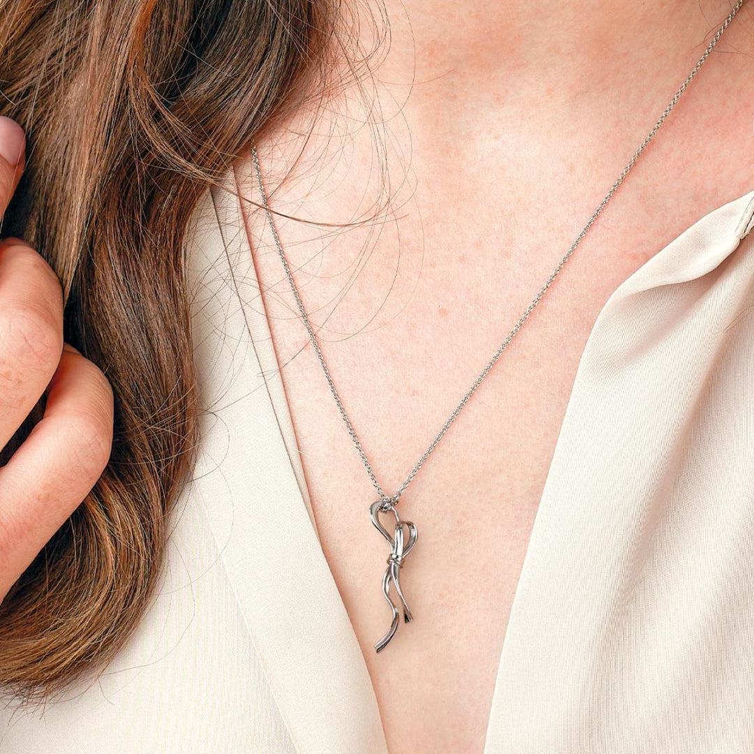 Kit Heath Serenity Ribbon Bow Loop Necklace 91189RP