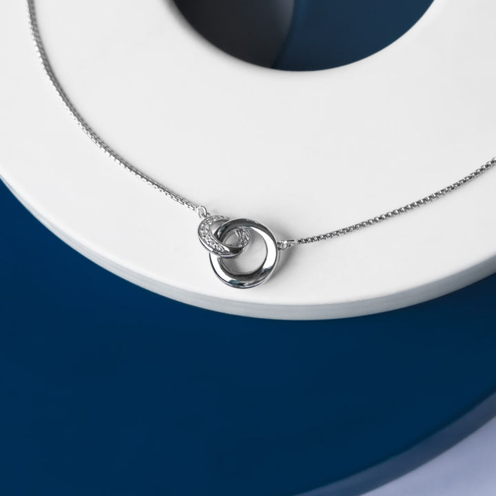 Kit Heath Bevel Cirque CZ PavÃ© Link Necklace 9151CZ