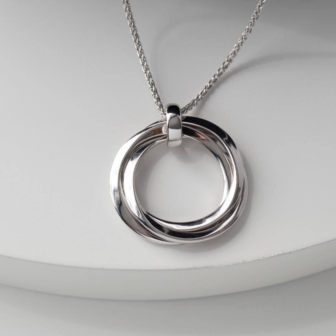 Kit Heath Bevel Trilogy Grande Link Slider Necklace 9170RP
