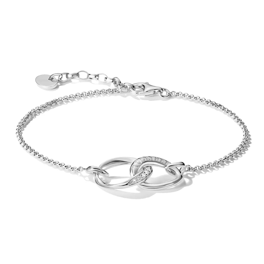 Niche Jewellery Thomas Sabo Together Silver Bracelet with White Zirconia
