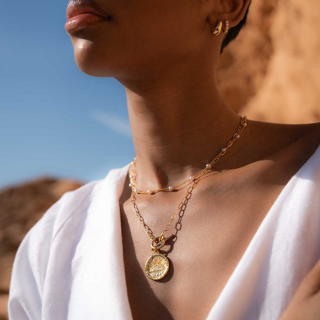 Niche Jewellery Formation Co Rising Sun Necklace detail