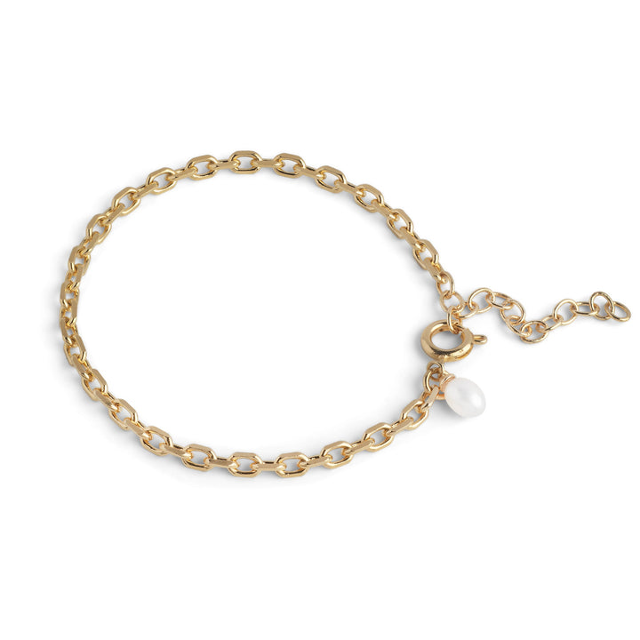 Niche Jewellery Enamel Copenhagen Significant Pearl Gold Bracelet