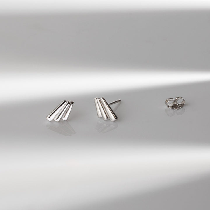 Kit Heath Array Stud Silver Earrings