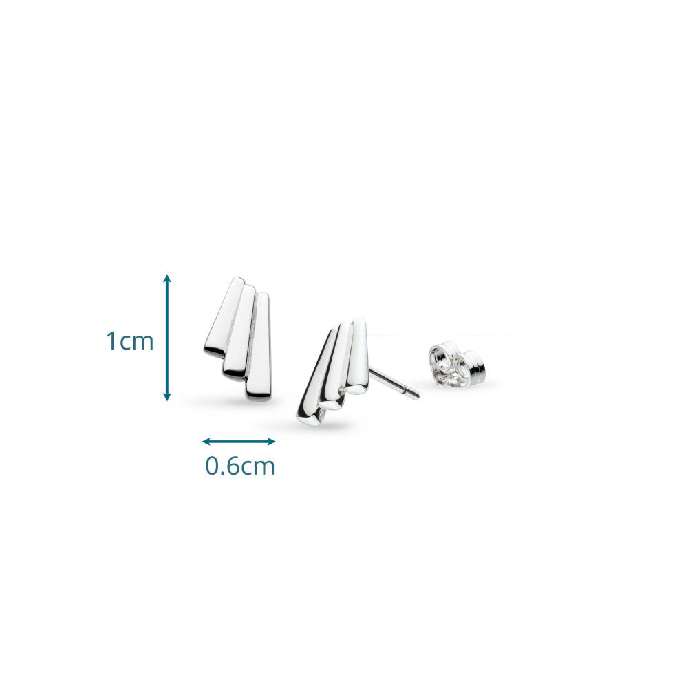 Kit Heath Array Stud Silver Earrings