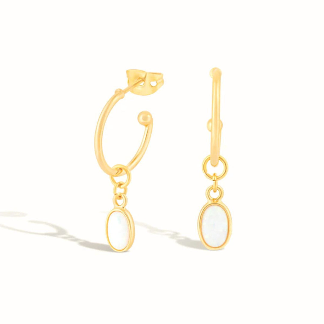 Formation Co Aura Opal Hoop Earrings
