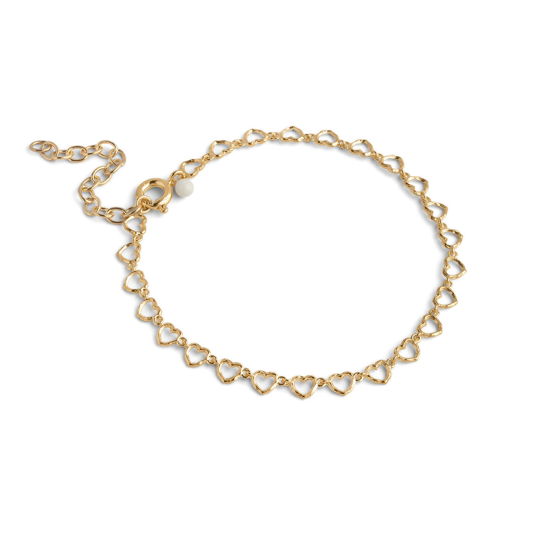 Niche Jewellery Enamel Copenhagen Organic Lovelink Gold Bracelet