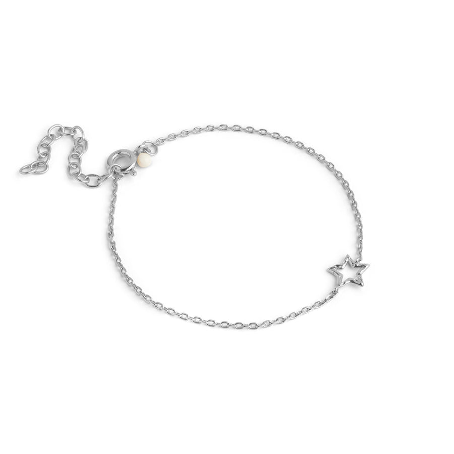 Niche Jewellery Enamel Copenhagen Organic Star Silver Bracelet