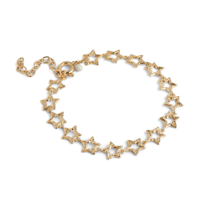 Niche Jewellery Enamel Copenhagen Organic Starlink Chunky Gold Bracelet