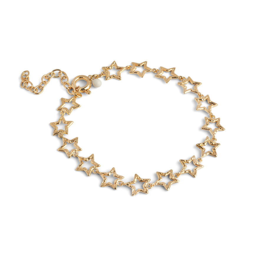 Niche Jewellery Enamel Copenhagen Organic Starlink Chunky Gold Bracelet