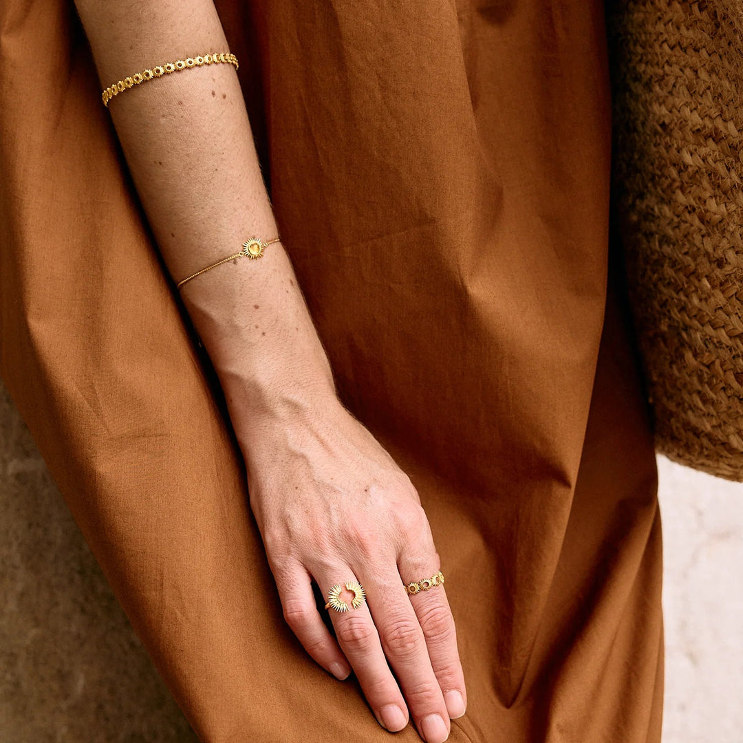 Rachel Jackson Eternal Sun Citrine Bracelet Gold