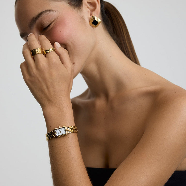 Niche Jewellery D.Louise Classic Gold Linked Watch detail
