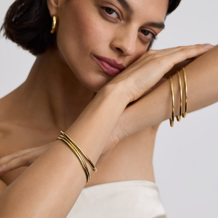 D.Louise Classic Gold Bangle