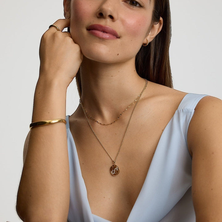 D.Louise Zodiac Talisman Gold Necklace - Scorpio