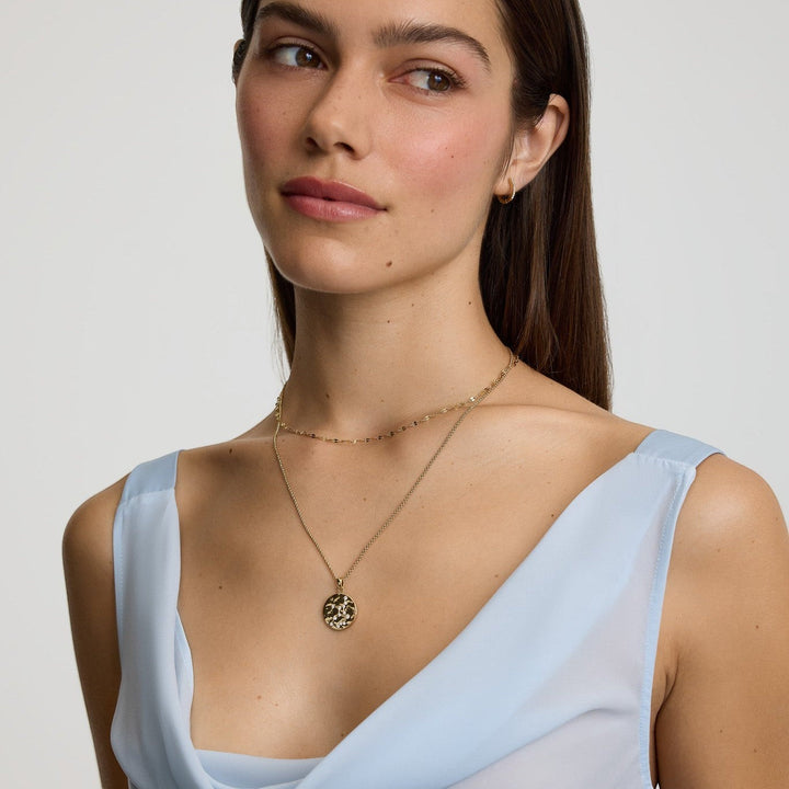 D.Louise Zodiac Talisman Gold Necklace - Virgo