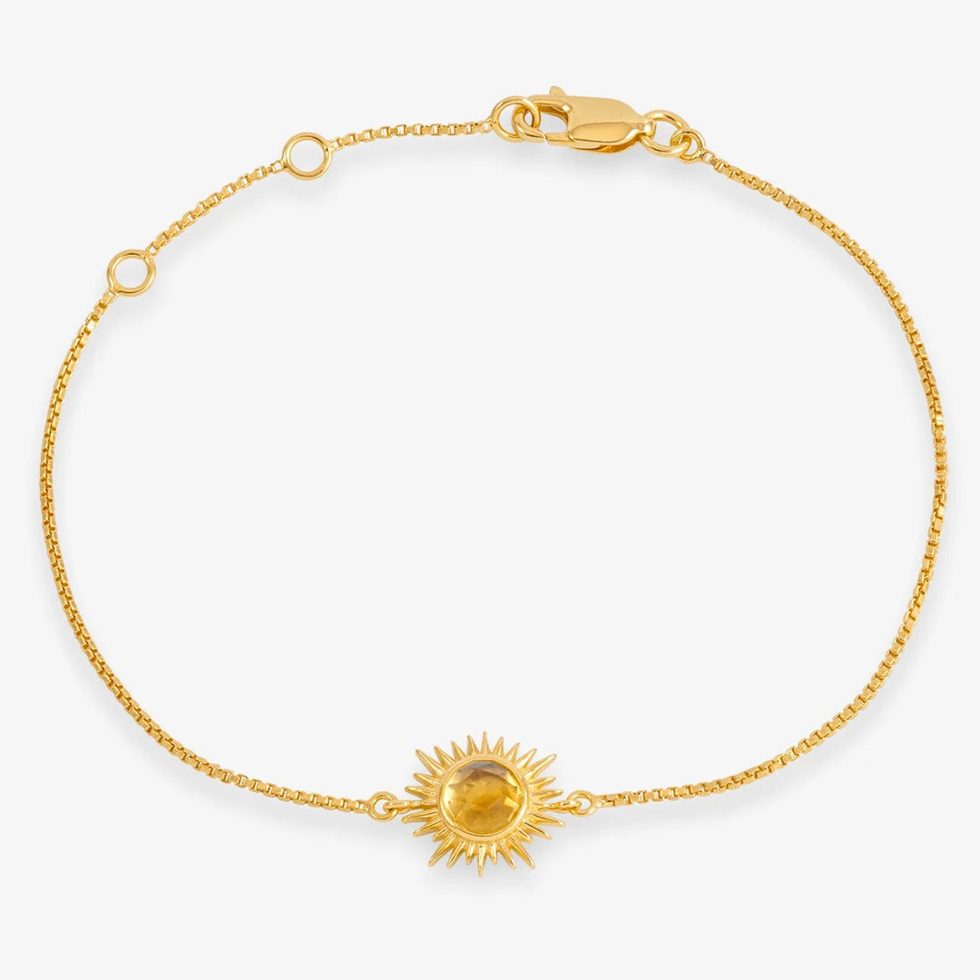 Rachel Jackson Eternal Sun Citrine Bracelet Gold