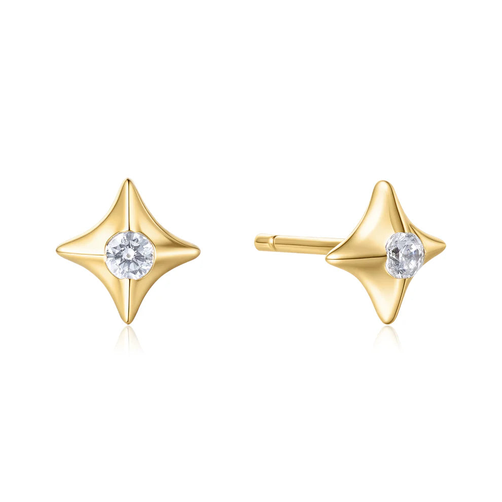 Ania Haie Sparkling Star Stud Gold Earrings