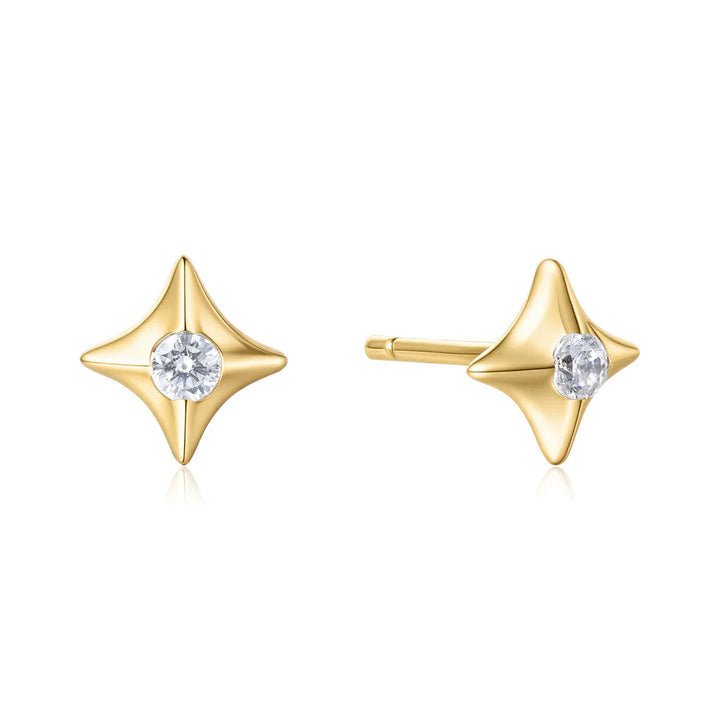 Ania Haie Sparkling Star Stud Gold Earrings