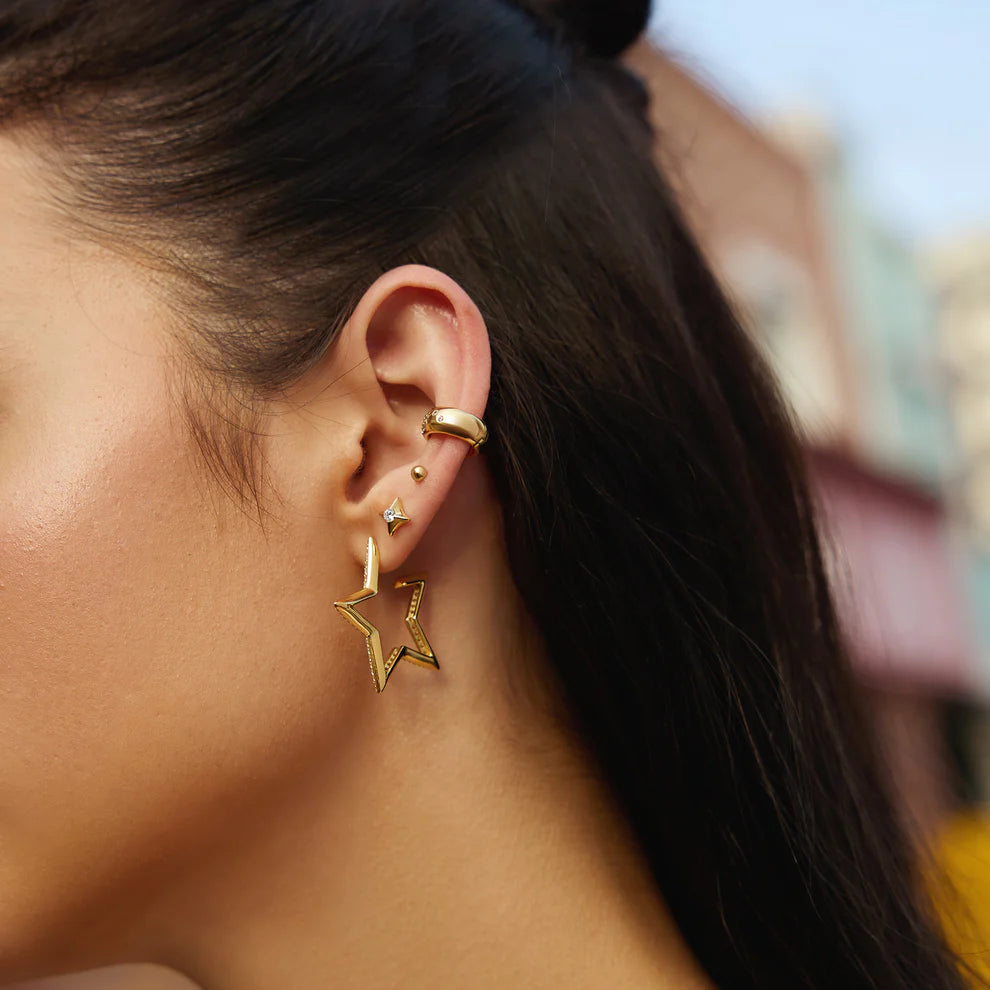 Ania Haie Sparkling Star Stud Gold Earrings