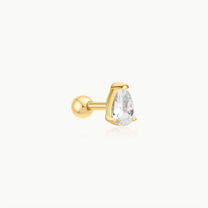 Ania Haie Pear Barbell Single Gold Earring