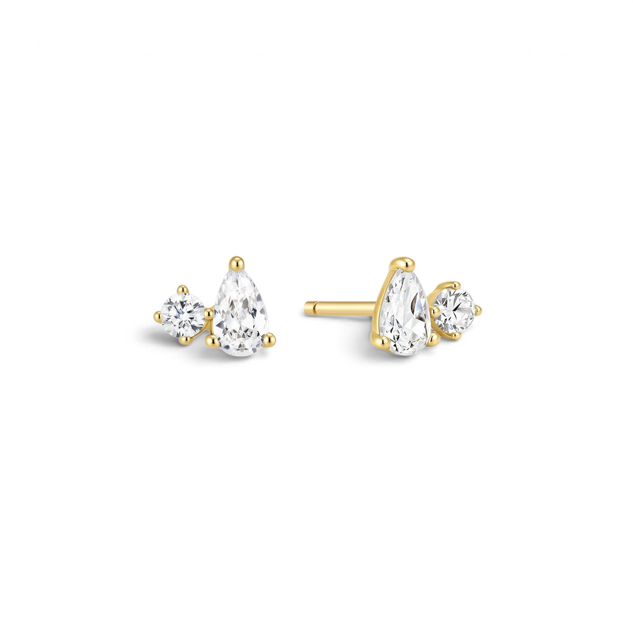 Niche Jewellery Ania Haie Toi & Moi Gold Stud Earrings