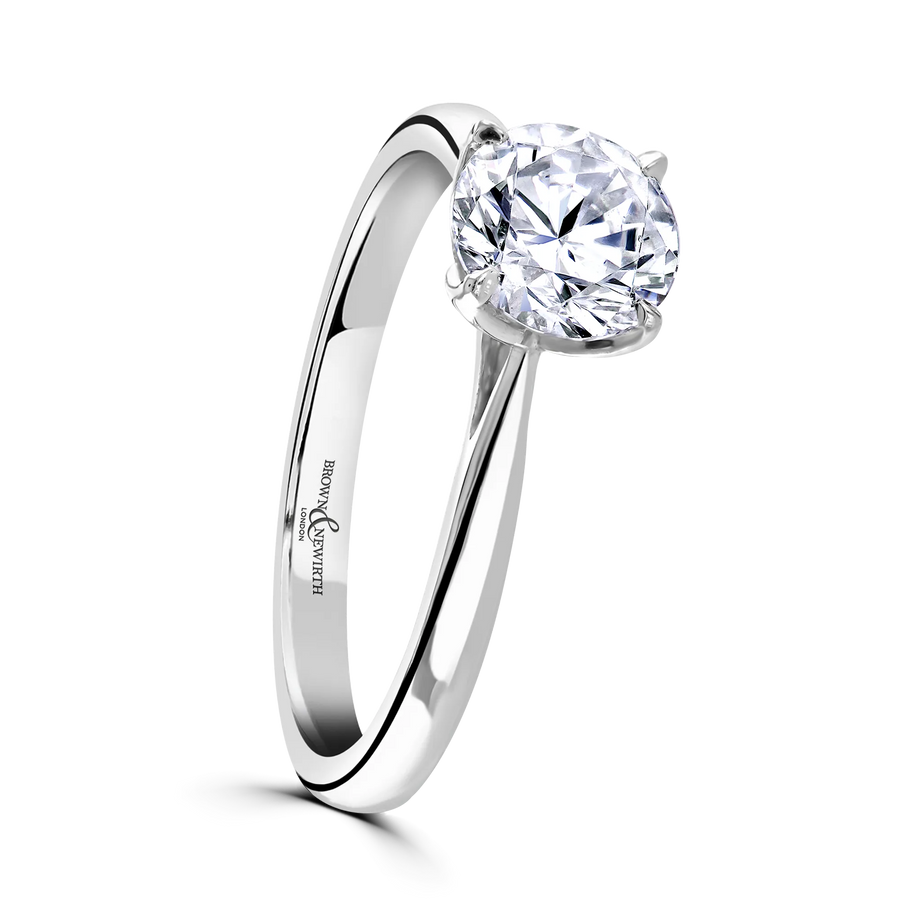 Brown & Newirth Round Brilliant Solitaire Engagement Ring