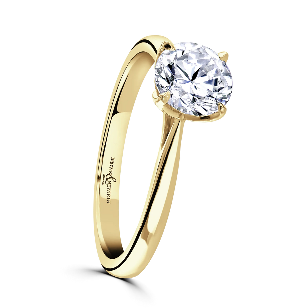 Brown & Newirth Round Brilliant Solitaire Engagement Ring
