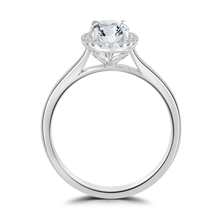 Brown & Newirth Oval Halo Engagement Ring