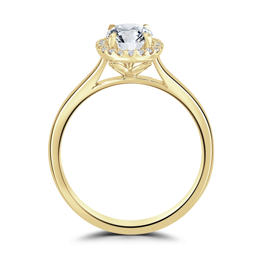 Brown & Newirth Oval Halo Engagement Ring