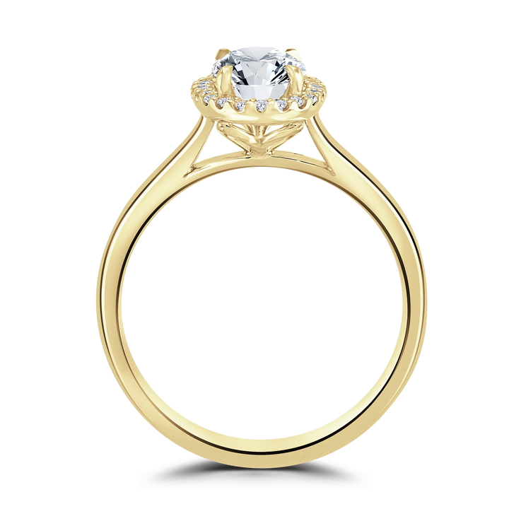 Brown & Newirth Oval Halo Engagement Ring