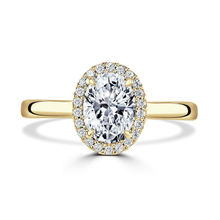 Brown & Newirth Oval Halo Engagement Ring