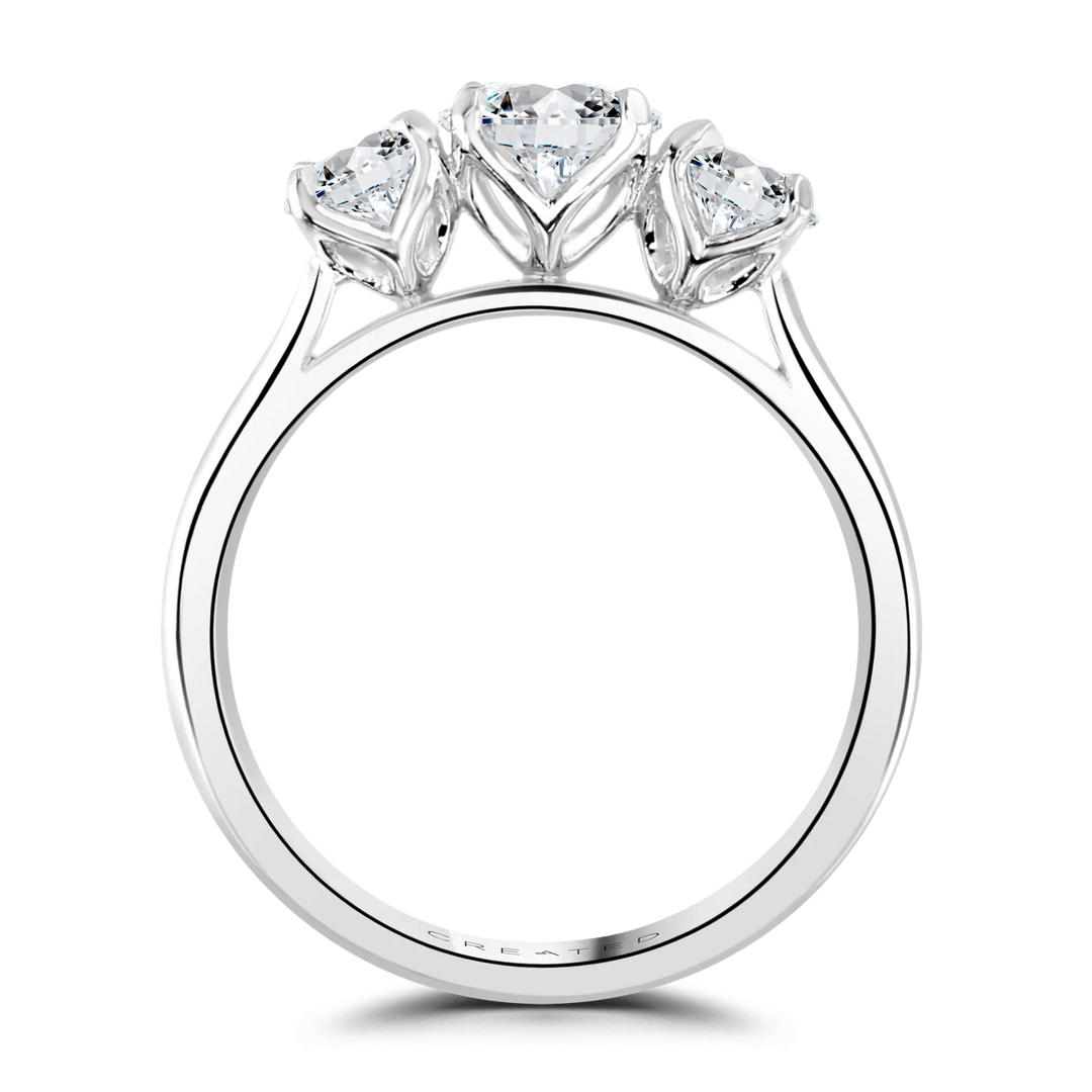 Brown & Newirth Round Trilogy Engagement Ring