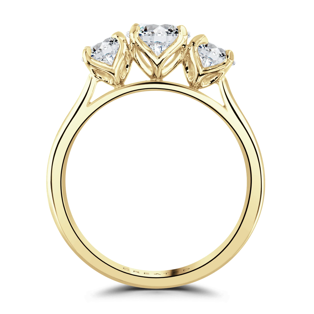 Brown & Newirth Round Trilogy Engagement Ring