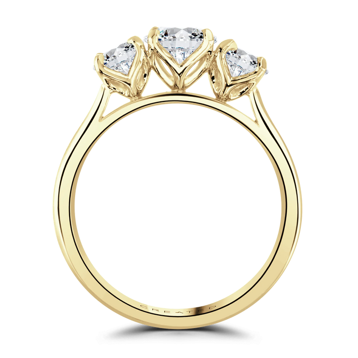Brown & Newirth Round Trilogy Engagement Ring