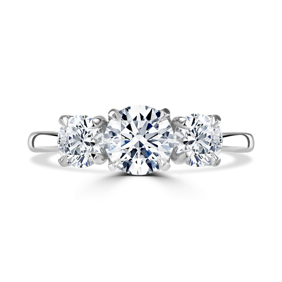 Brown & Newirth Round Trilogy Engagement Ring