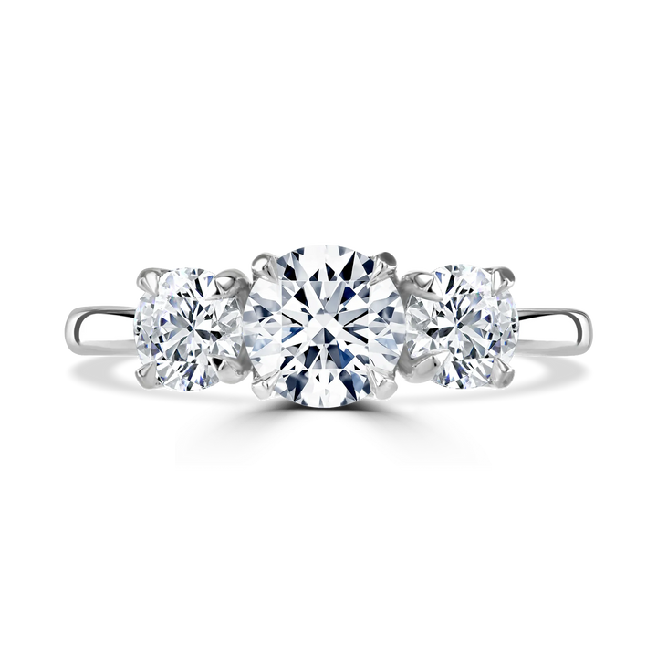 Brown & Newirth Round Trilogy Engagement Ring
