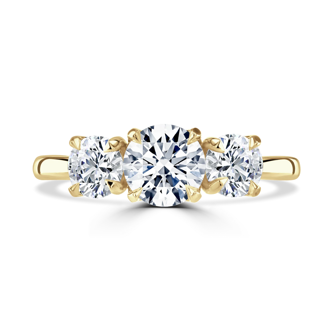Brown & Newirth Round Trilogy Engagement Ring