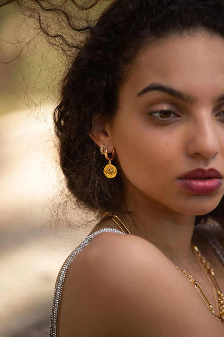 Formation Co Eros Multi Opal Huggie Earrings