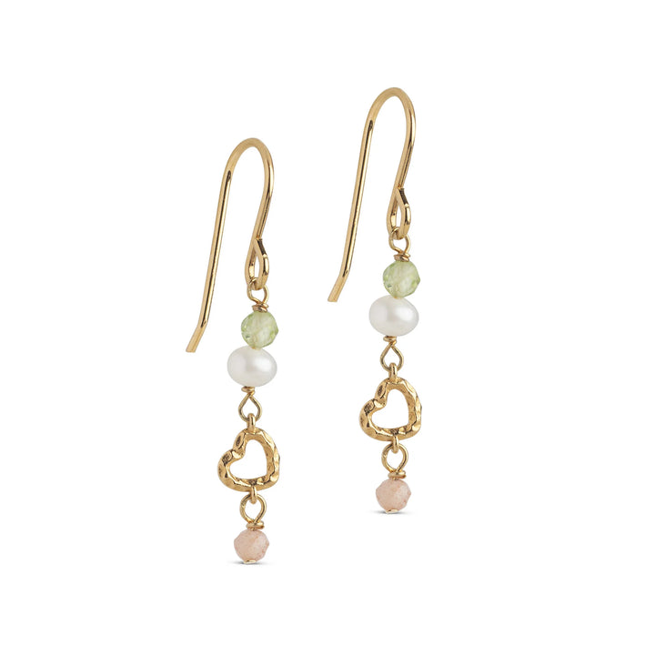 Enamel Copenhagen Organic Heart Gold Earrings